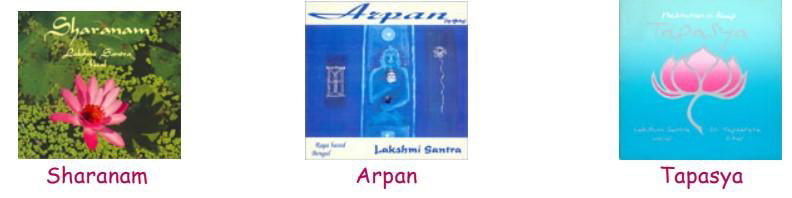 Published albums by Lakshmi Santra featuring Indian classical music collections